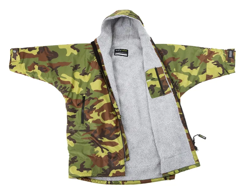 Dryrobe Kids Long Sleeve Camo/Grey-5